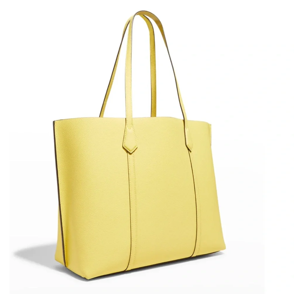 NWT $348 TORY BURCH Perry Leather Tote Bag in Calendula!